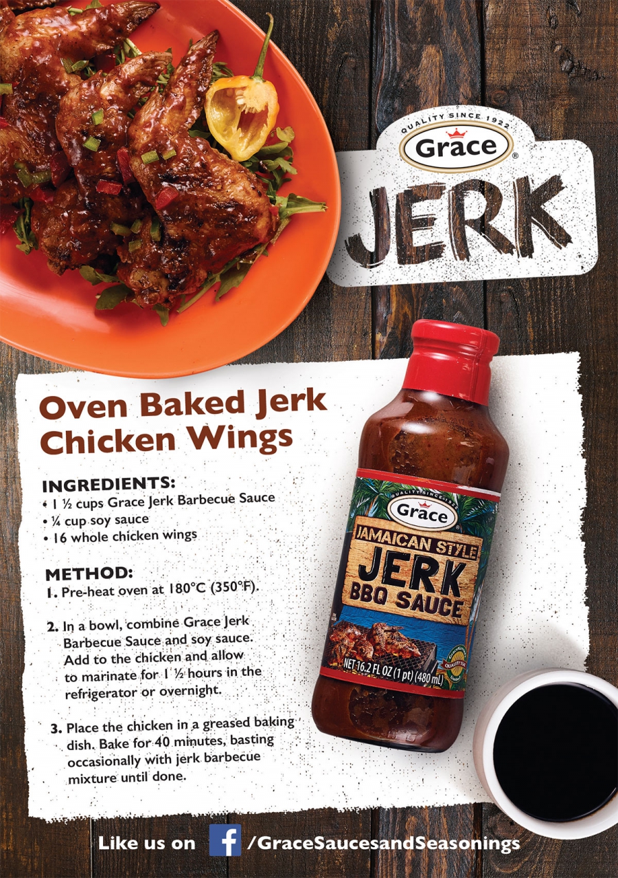 Oven Baked Jerk Chicken Wings
